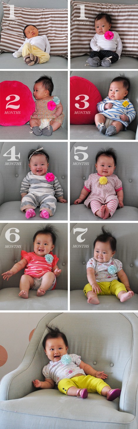 el sofa amarillo fotos bebés mes a mes (5)